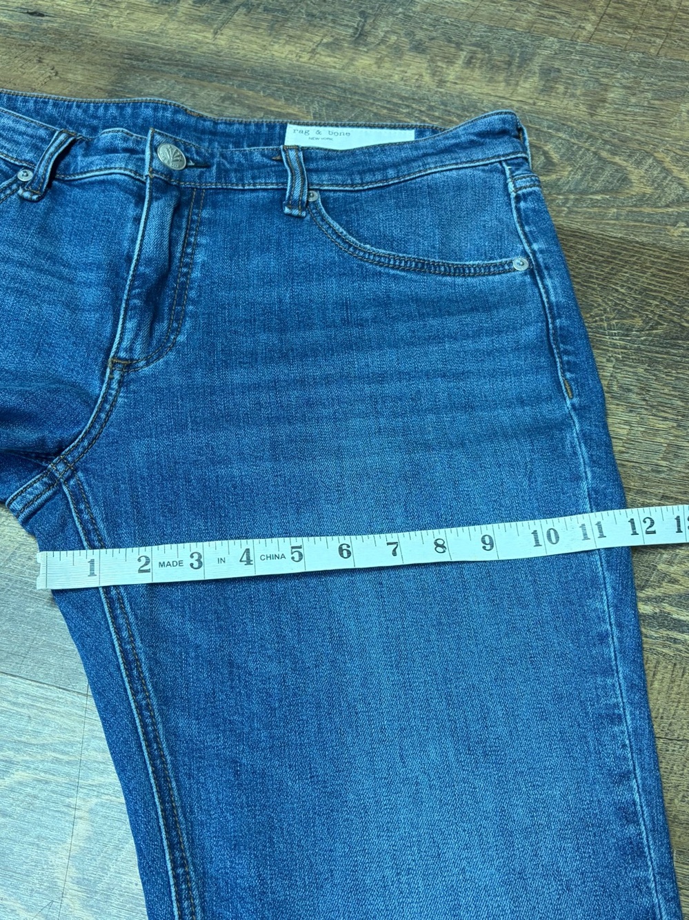 NEW Rag & Bone Dre Low Rise Slim Boyfriend Sz 30 Vintage Stretch Jeans Julienne - Picture 8 of 15